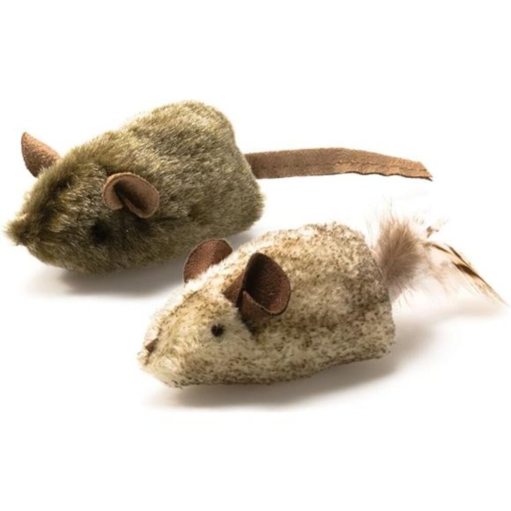 Twice the Mice Cat Toy, 2pc (Interactive Catnip Toy)